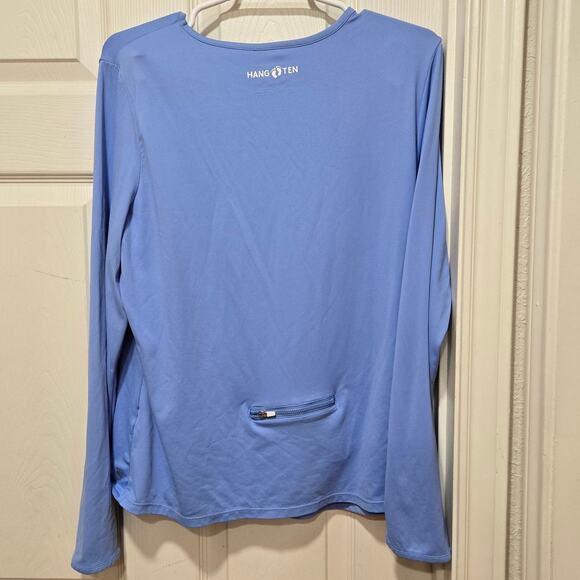 Hang Ten Women’s Long Sleeve Blue Activewear Top Size XL - Picture 9 of 10